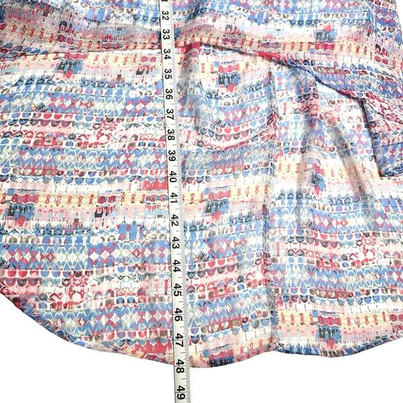 Umgee | Women | Pastel Abstract High Low Breezy Summer Shift Dress | Size Large - Picture 5 of 10